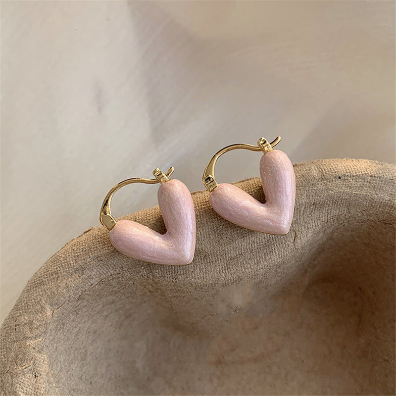 18k Gold-Plated Love Heart Hoop Earrings™ - Jewelry Bay Store