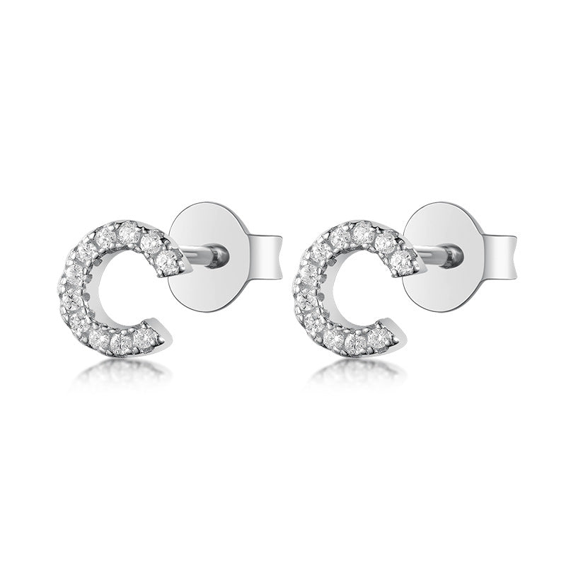 S925 Pure Silver 24 Letters Stud earrings™ - Jewelry Bay Store