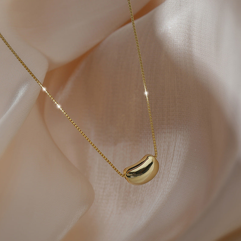 Golden Bean Pendant Necklace™ - Jewelry Bay Store