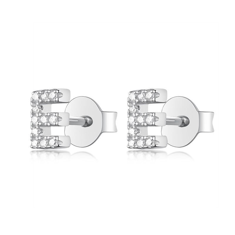 S925 Pure Silver 24 Letters Stud earrings™ - Jewelry Bay Store