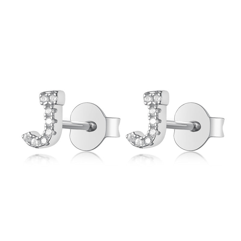 S925 Pure Silver 24 Letters Stud earrings™ - Jewelry Bay Store