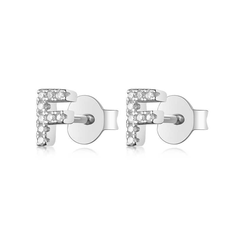 S925 Pure Silver 24 Letters Stud earrings™ - Jewelry Bay Store