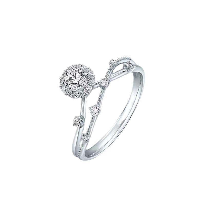 Lustrous Nouveau Diamond Ring - Jewelry Bay Store