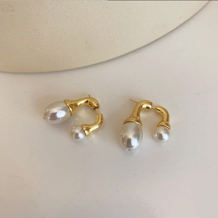 Double sided Pearl Earrings™ - Jewelry Bay Store